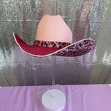 Pink Leopard Print Hat