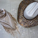 Champagne & gold rhinestone bandana