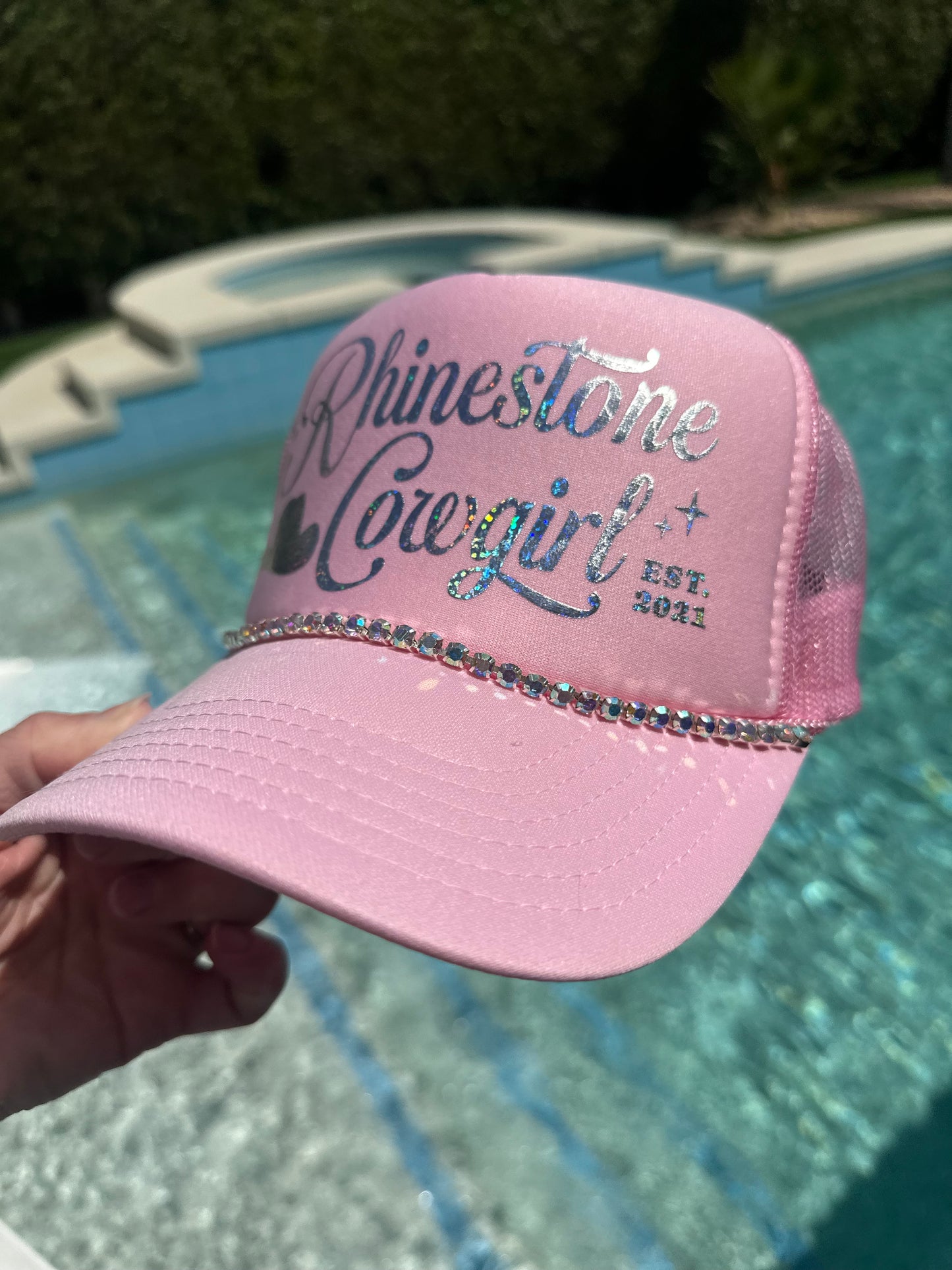 Original Rhinestone Cowgirl Trucker Hat - PREORDER