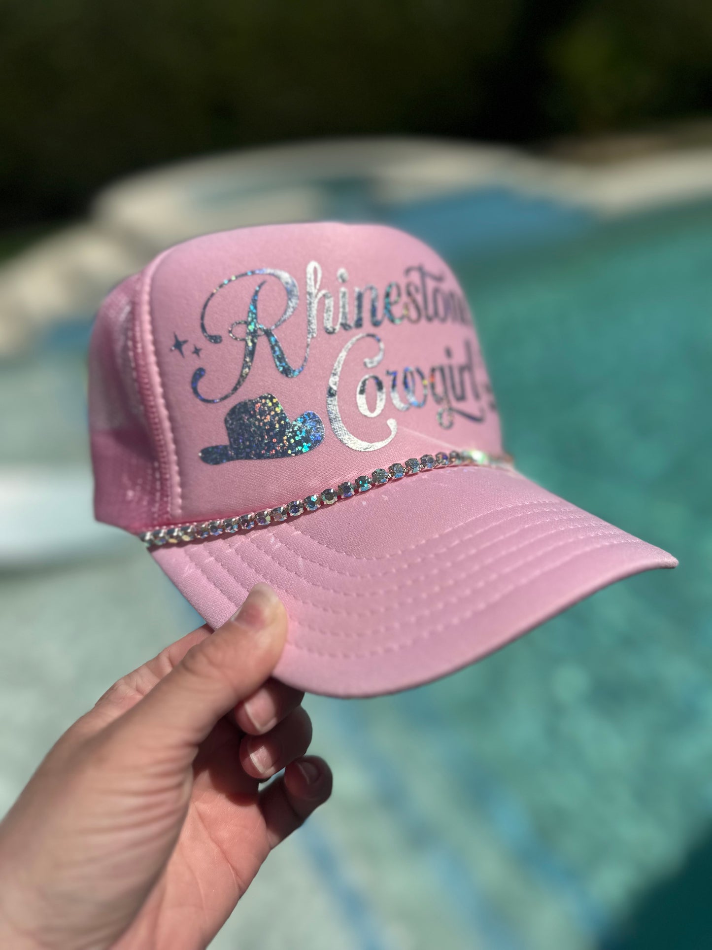 Original Rhinestone Cowgirl Trucker Hat - PREORDER