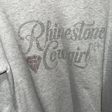 Rhinestone Cowgirl Sweatshirt in Ash Grey