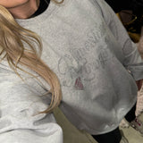 Rhinestone Cowgirl Sweatshirt in Ash Grey