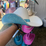 Sand & Turquoise Hat (Square Style)