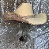 FALL FLASH SALE: L/XL American Hat Makers Sand Straw w/ Ab Rhinestones