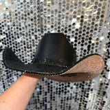Black and Champagne Hat