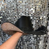 Black and Champagne Hat