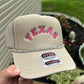 Texas Trucker hat in Pink