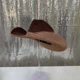Brown Suede & Champagne Rhinestones
