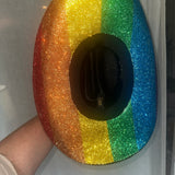 FLASH SALE: Black Straw w/ Pride Flag