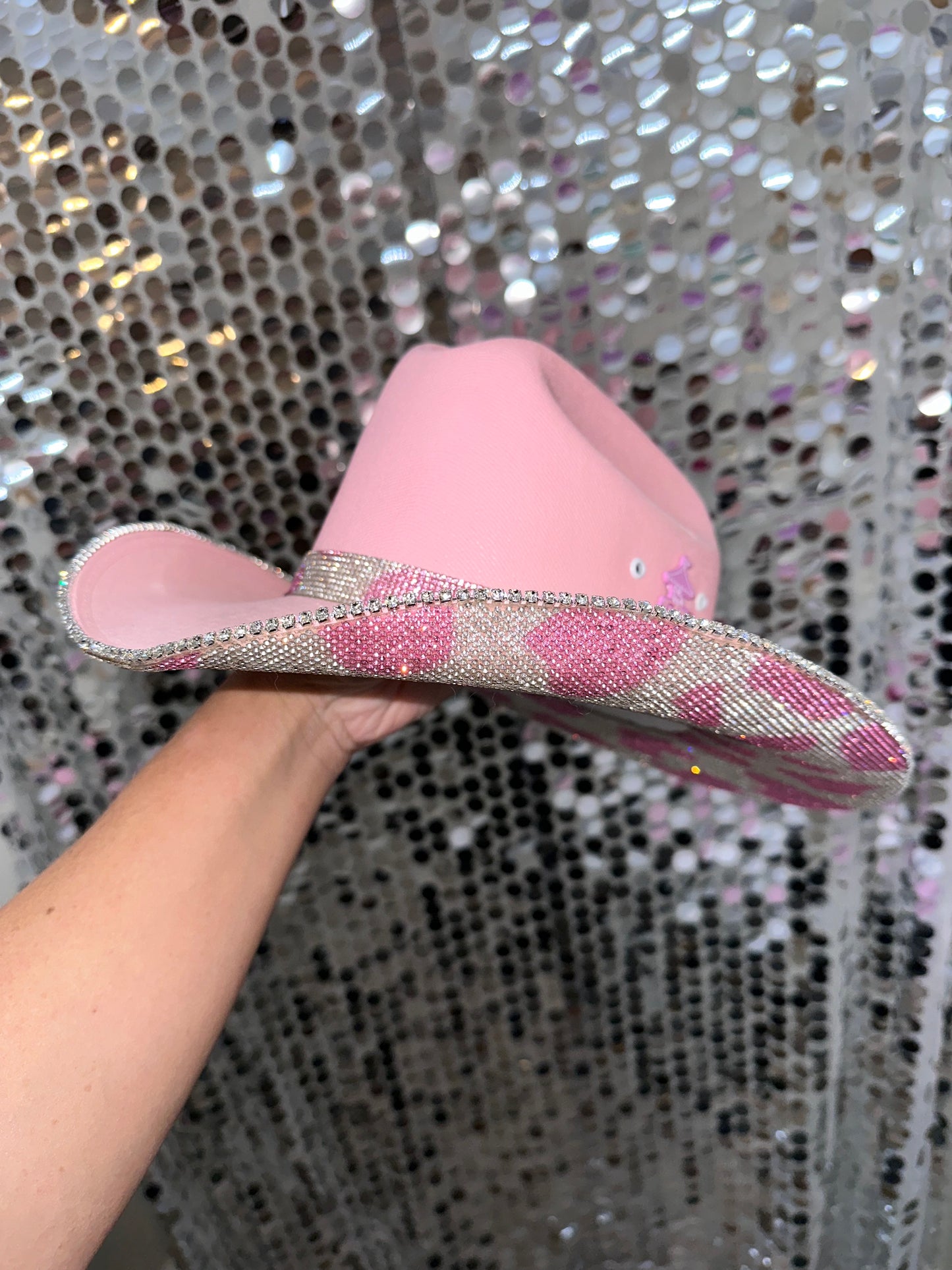 Pink and Cow Print Kids Hat