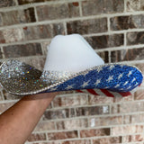 The "America" Hat - Crystal On Top
