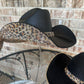 Black Square & Leopard Hat