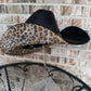 Black Square & Leopard Hat