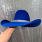 Sapphire Blue Felt & Crystal Hat