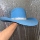 Sky Blue Felt & Crystal Hat