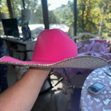 FLASH SALE: Bailey Hot Pink 7 3/8 w/ ab rhinestones