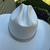 FLASH SALE: White straw w/ American Flag underneath (Defective)