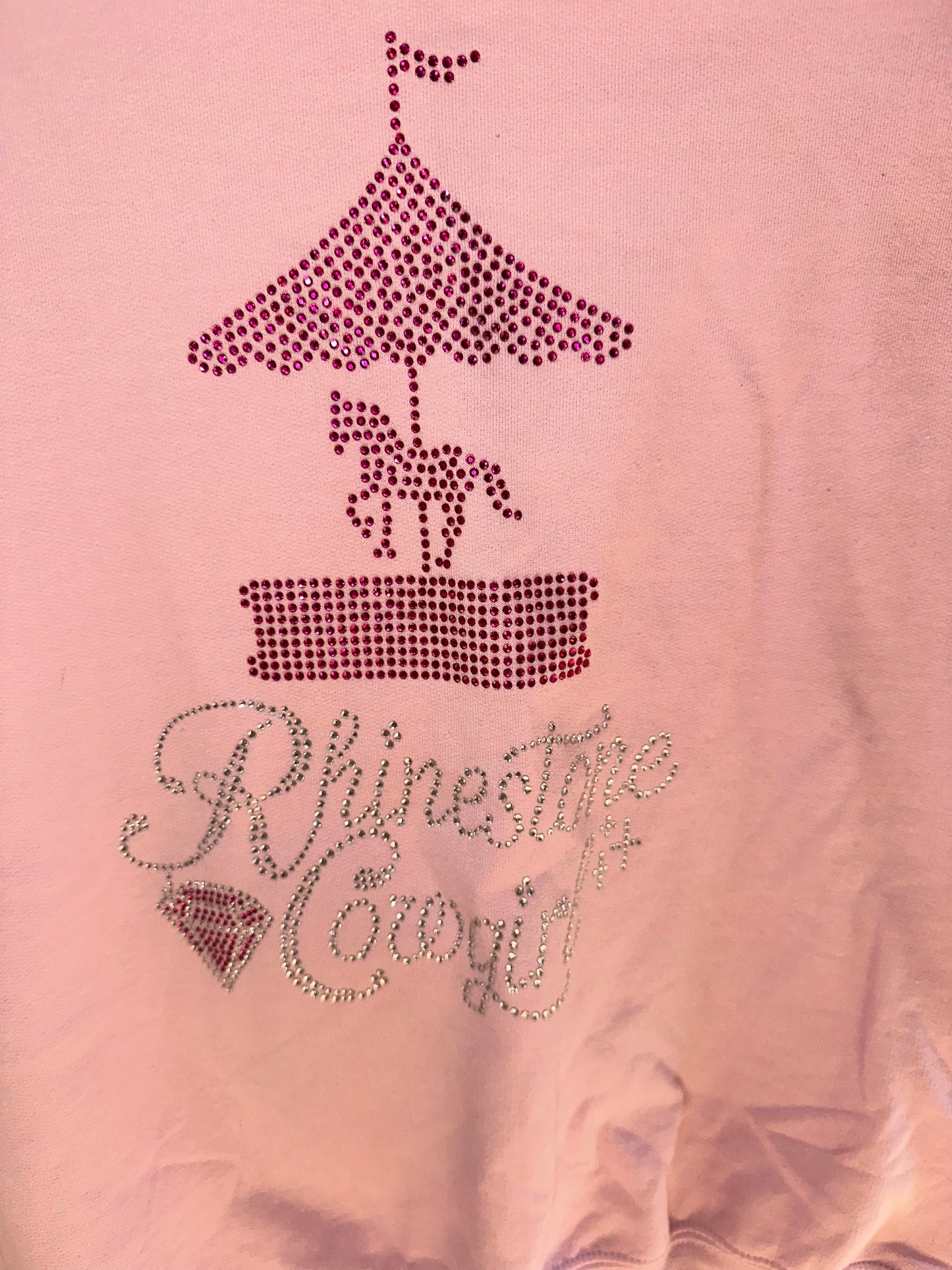 Flash Sale: Pink Rhinestone Cowgirl Sweatshirt