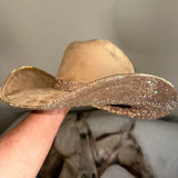 Camel Suede & Lt Topaz Rhinestones
