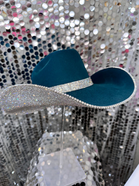Teal & Crystal Rhinestones