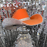 Orange & Crystal Rhinestones