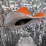 Orange & Crystal Rhinestones
