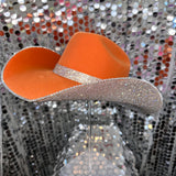 Orange & Crystal Rhinestones