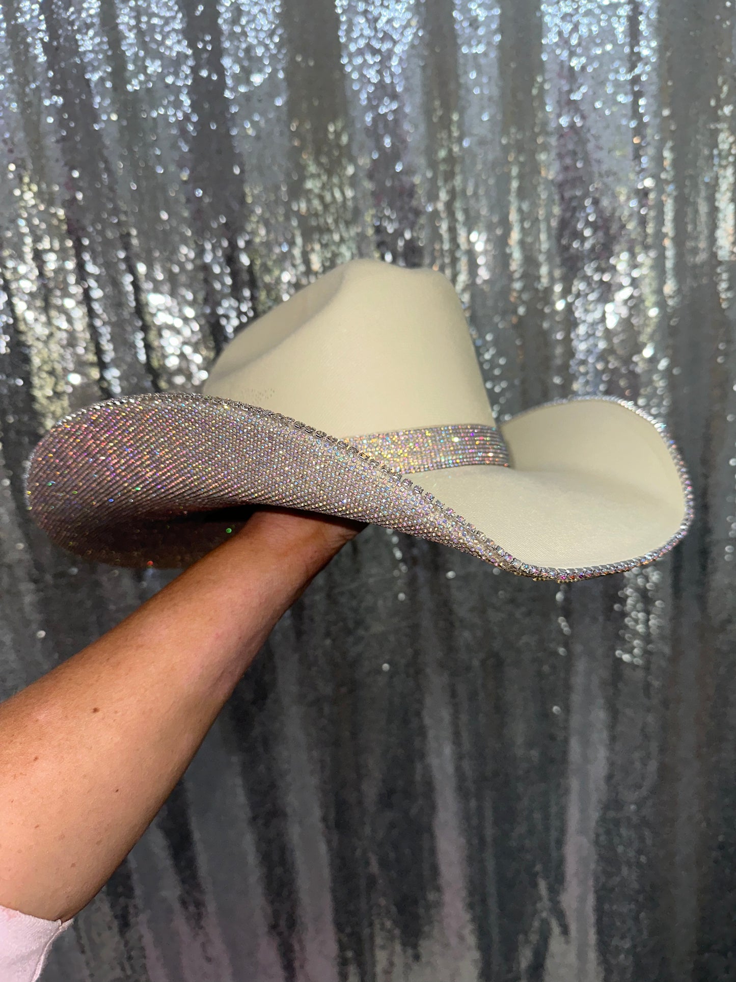 Sand American Hat Makers Hat & ab rhinestones