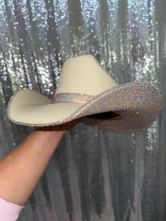 Sand American Hat Makers Hat & ab rhinestones