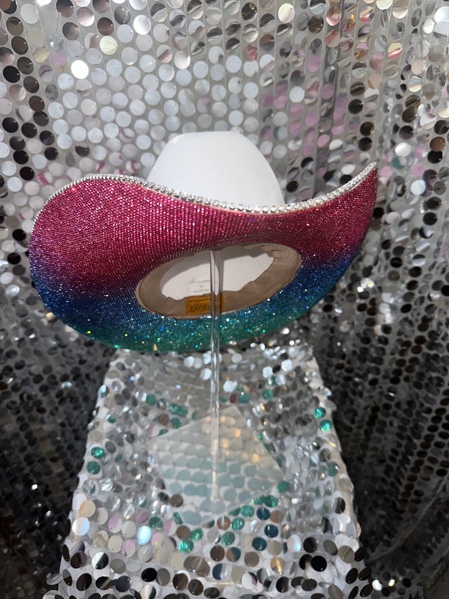 The bejeweled hat