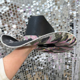 FLASH SALE: Black Straw w/ Pink Camo Print