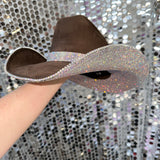 Brown Suede & Ab Rhinestones