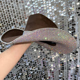 Brown Suede & Ab Rhinestones
