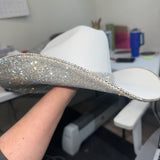 DEFECTIVE: Medium White w/ Crystal Underneath