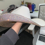 DEFECTIVE: Large white w/ ab rhinesones