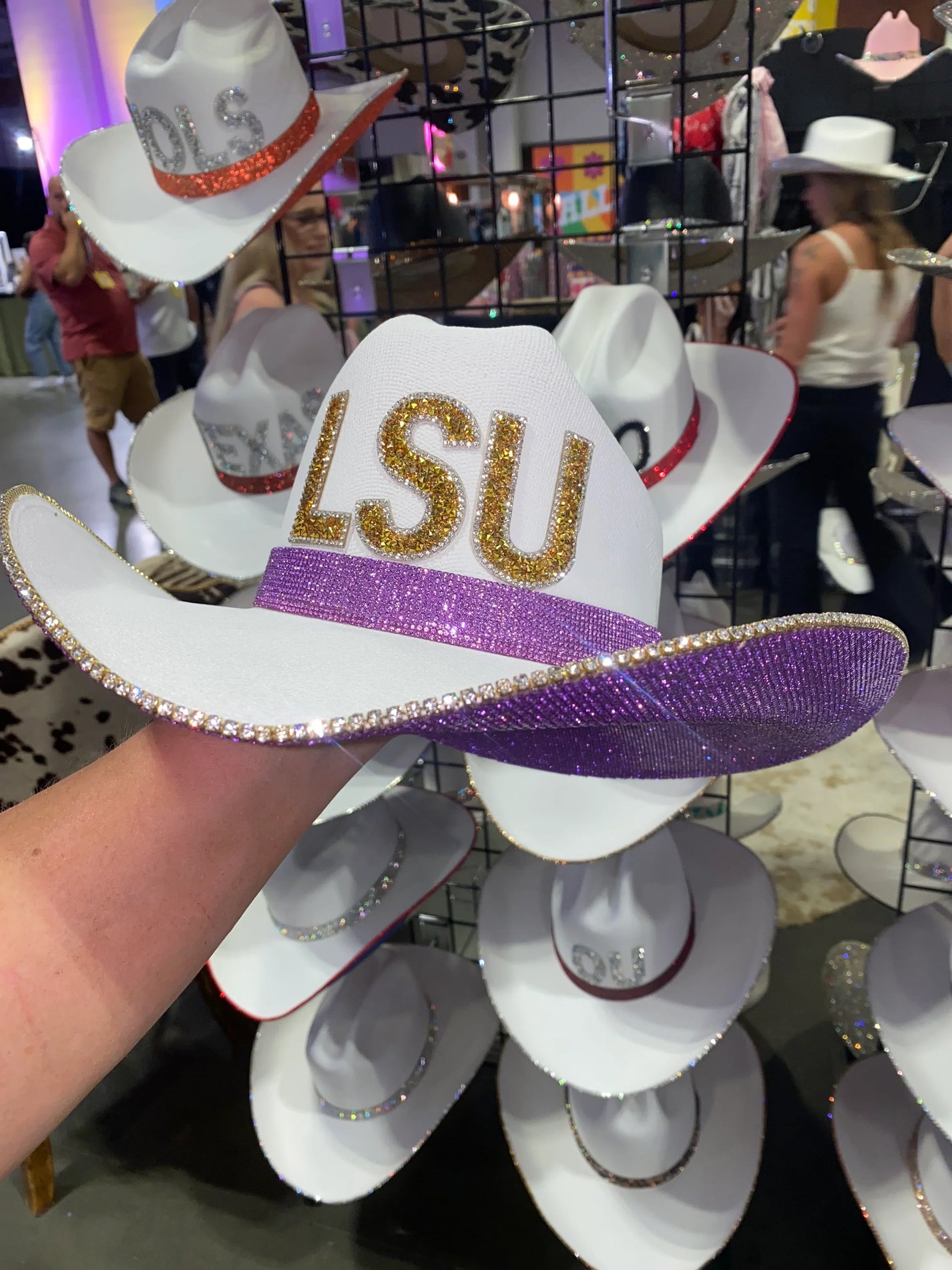 LSU HAT β Rhinestone Cowgirl