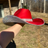 Cherry Red Suede Hat