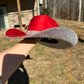 Cherry Red Suede Hat