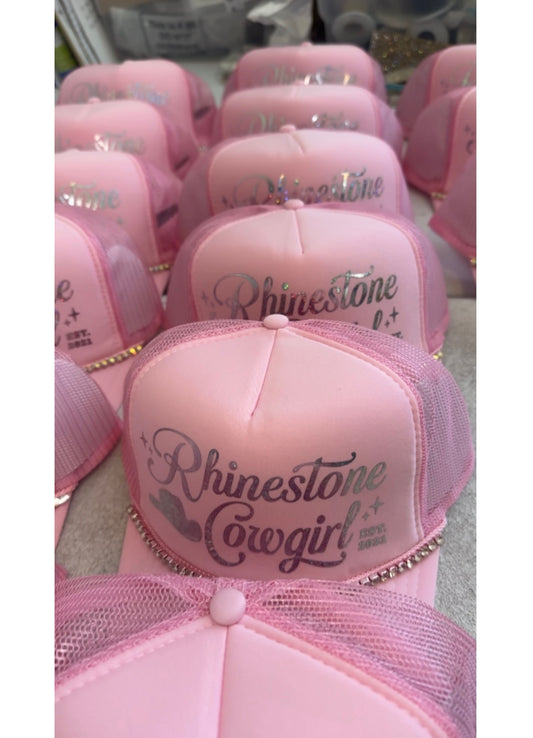 Original Rhinestone Cowgirl Trucker Hat - PREORDER
