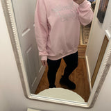 Rhinestone Cowgirl Sweatshirt in Pink