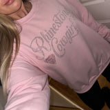 Rhinestone Cowgirl Sweatshirt in Pink