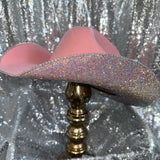 Pink Felt & Ab Rhinestones