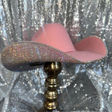 Pink Felt & Ab Rhinestones
