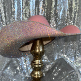 Pink Felt & Ab Rhinestones