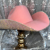 Pink Felt & Ab Rhinestones