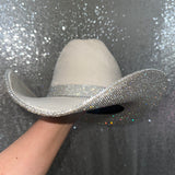 Cream Suede & Crystal Rhinestones