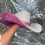 STAGECOACH SALE: White w/ pink and stars