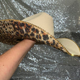 STAGECOACH SALE: American Hat Makers Sand w/ leopard Underneath Only