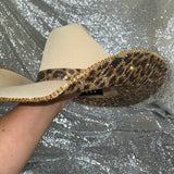 STAGECOACH SALE: American Hat Makers Sand w/ leopard Underneath Only