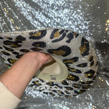 STAGECOACH SALE: Sand w/ big leopard print & crystal